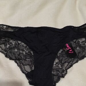 La Senza Midnight Black Lace Panty